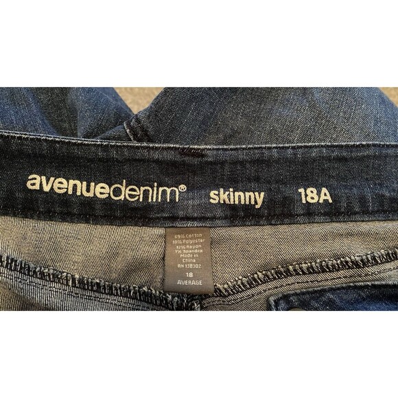 Avenue Denim Women’s Skinny Jeans Size 18A Plus Size – Worn Once! Great - Picture 4 of 13
